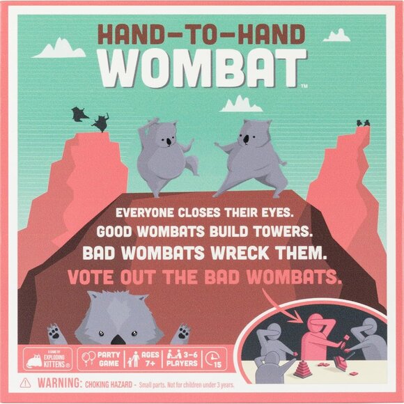 3/$77❤️new sealed HAND-TO-HAND WOMBAT game Exploding Kittens party fun teamwork - Picture 1 of 16